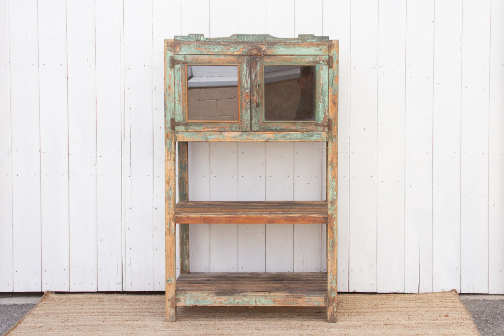 Antique Farmhouse Painted Bookcase   Farmhouse   Bookcases   by De cor  Houzz