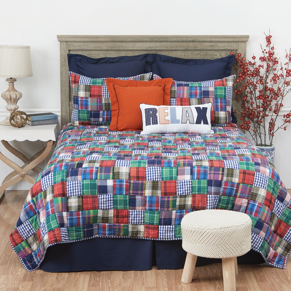 Madras Plaid King Quilt