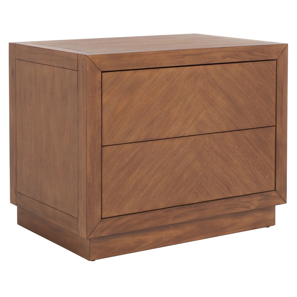 SAFAVIEH Couture Steve 2 Drawer Wood Nightstand