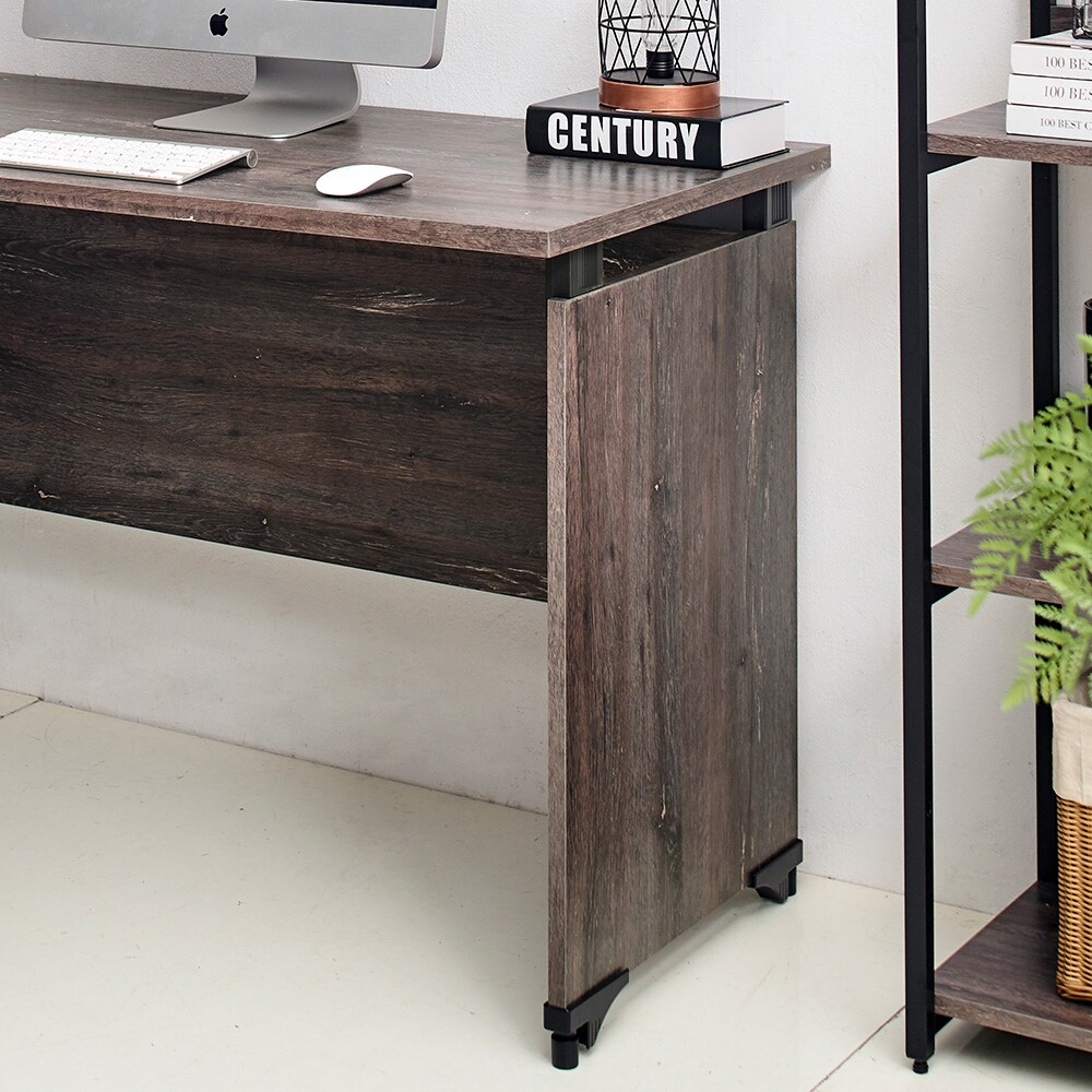 Home Office Desk Wood Computer Writing Desk Study Desk Writing Small Desk for Living Room Office  Grey