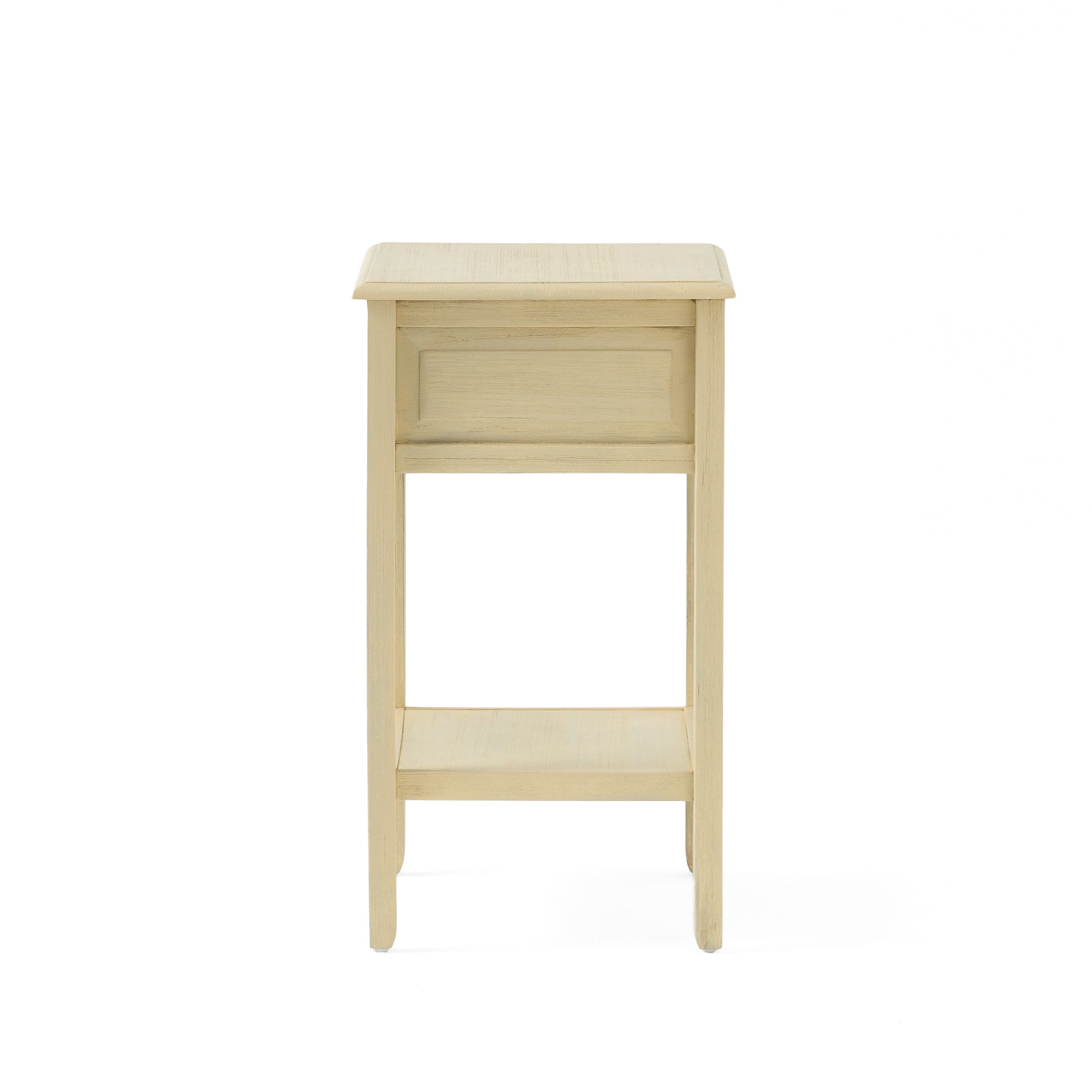 Noah Weathered Wood Top Drawer Accent Table