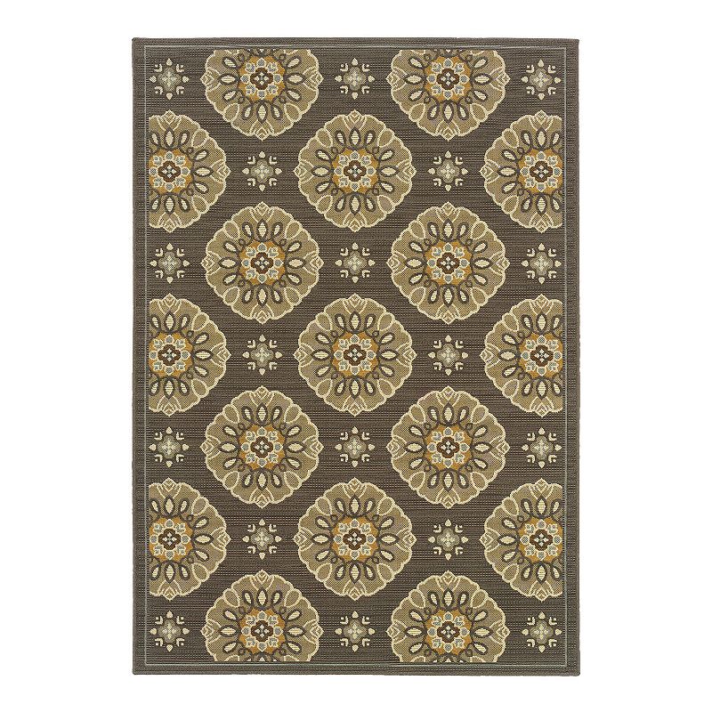 StyleHaven Bayside Medallion Indoor Outdoor Rug