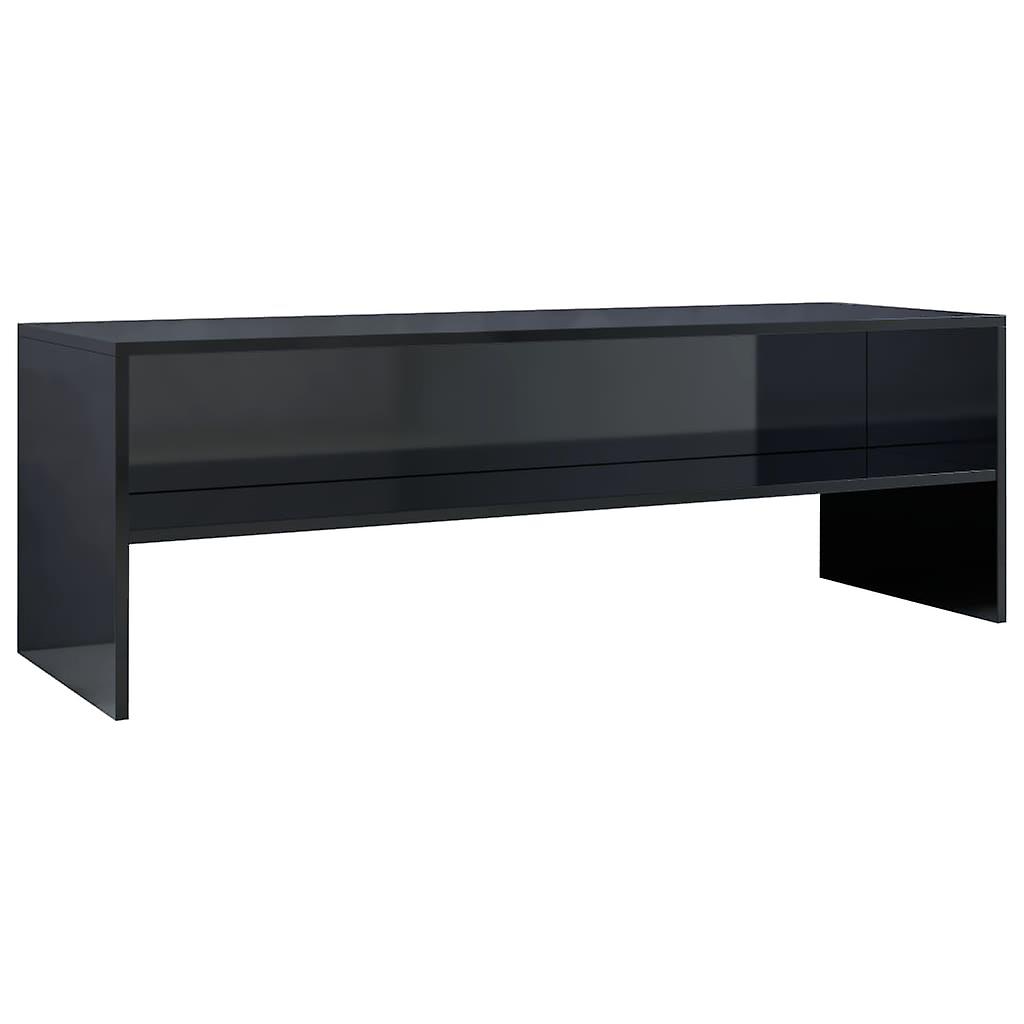 Tv Cabinet High Gloss Black 120x40x40 Cm Engineered Wood