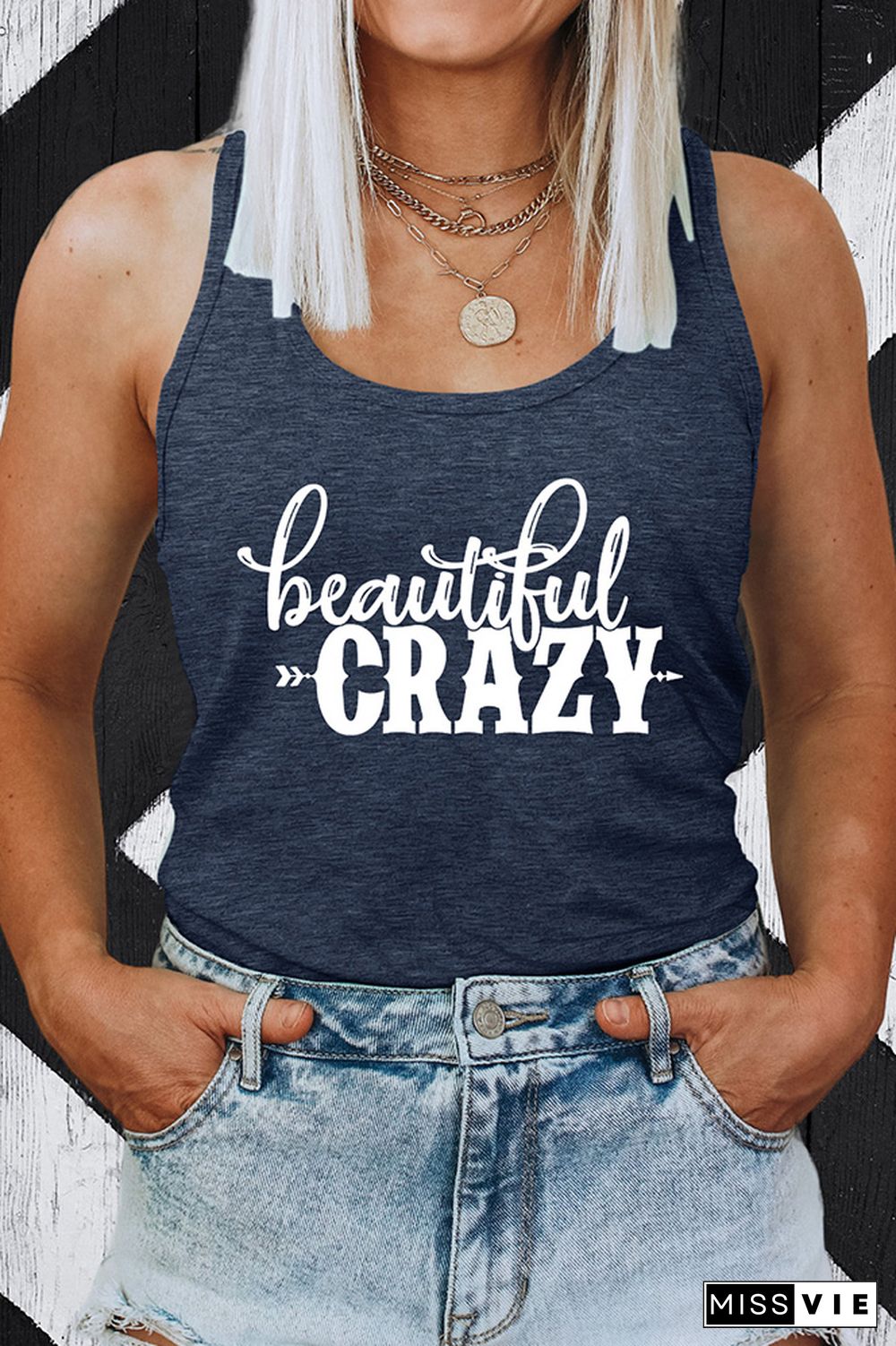 Beautiful Crazy Sleeveless Tank Top