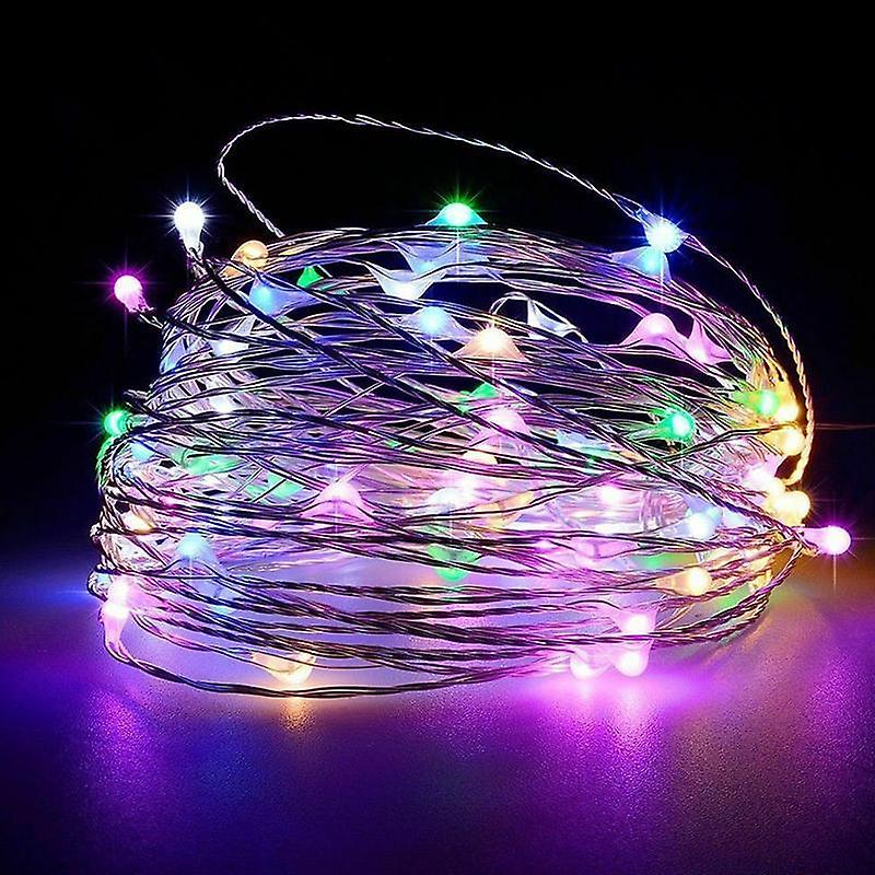 LED String Lights DIY Fairy Copper Wire Party Light Wedding Xmas Garland 8 Model USB 2/5/10/20m