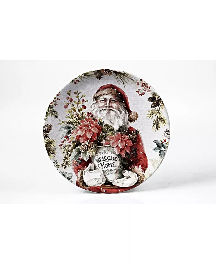 Certified International Christmas Story 4 Piece Dessert Plate