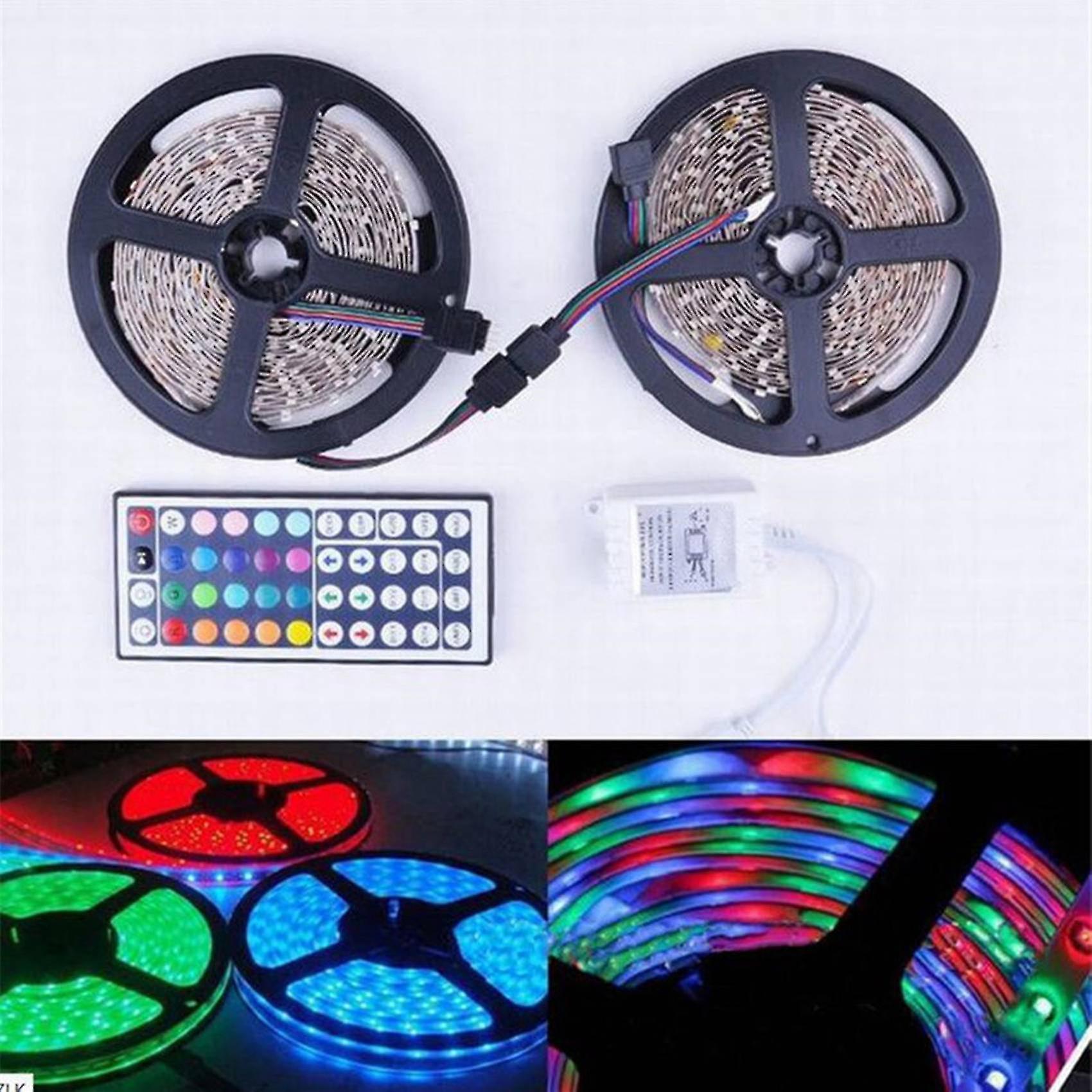 2835 Rgb Light Strip 20m Flexible Led Light Strip With 44 Keys Remote Controller+controller For Val