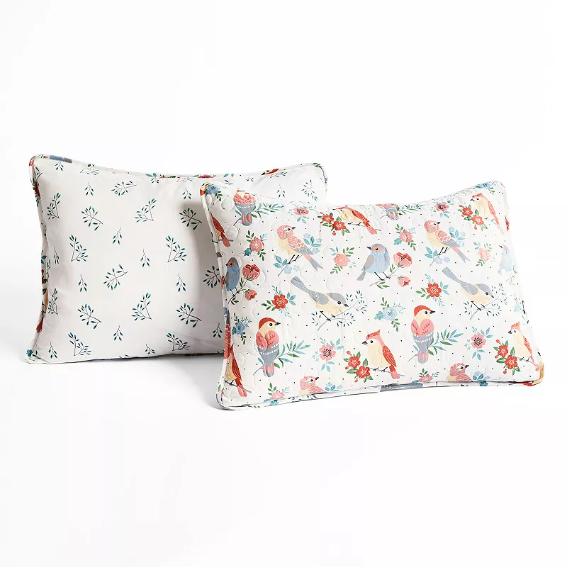 Lush Decor Chirpy Birds Quilt Set