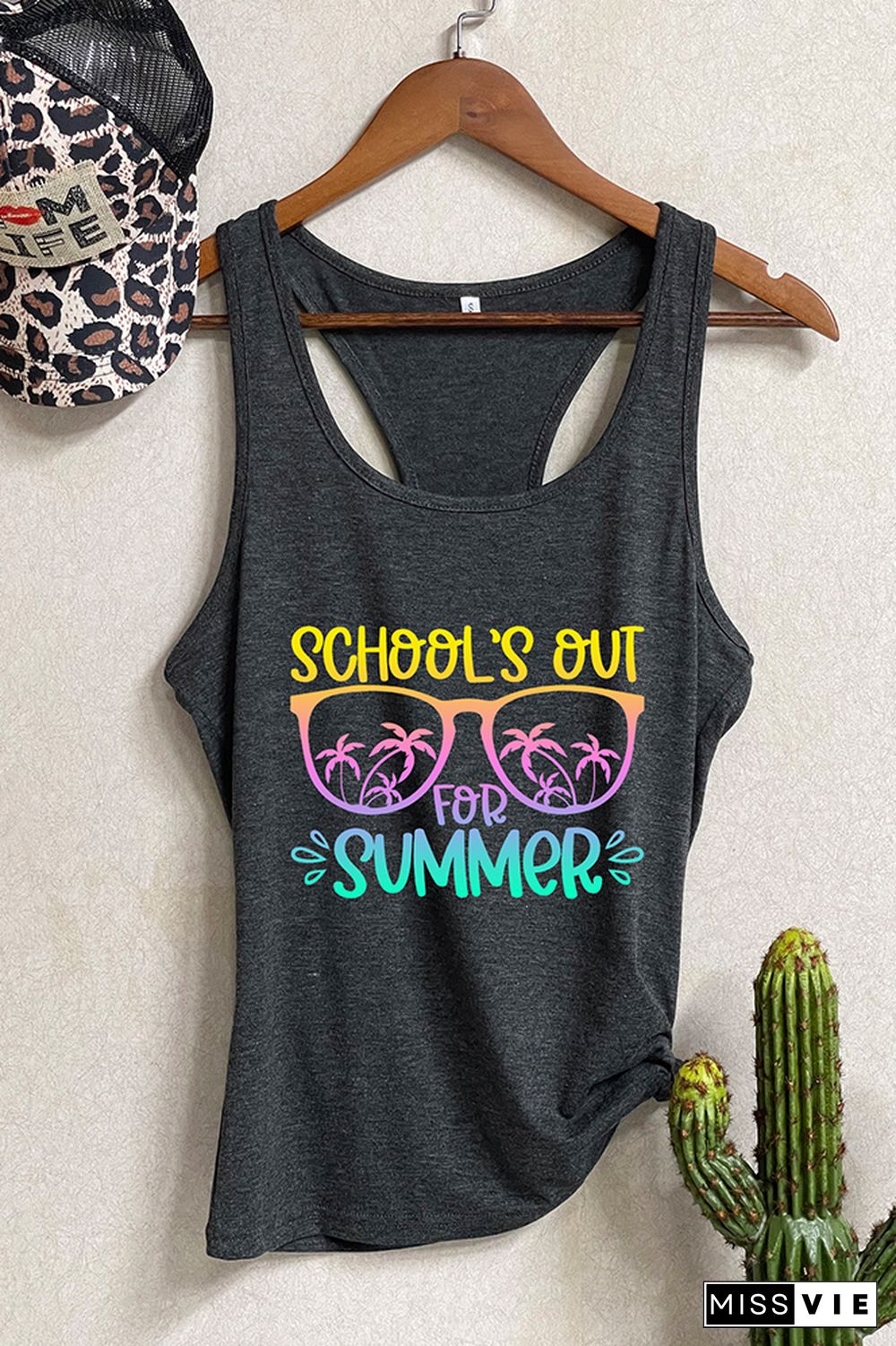 Schools Out For Summer, Teacher Life, Summer Vacation Tank Top Wholesale