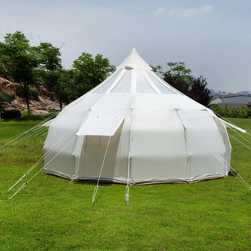 outdoor glamping tents with bathroom waterproof nature hike stargazer bell tent for family parties wedding events