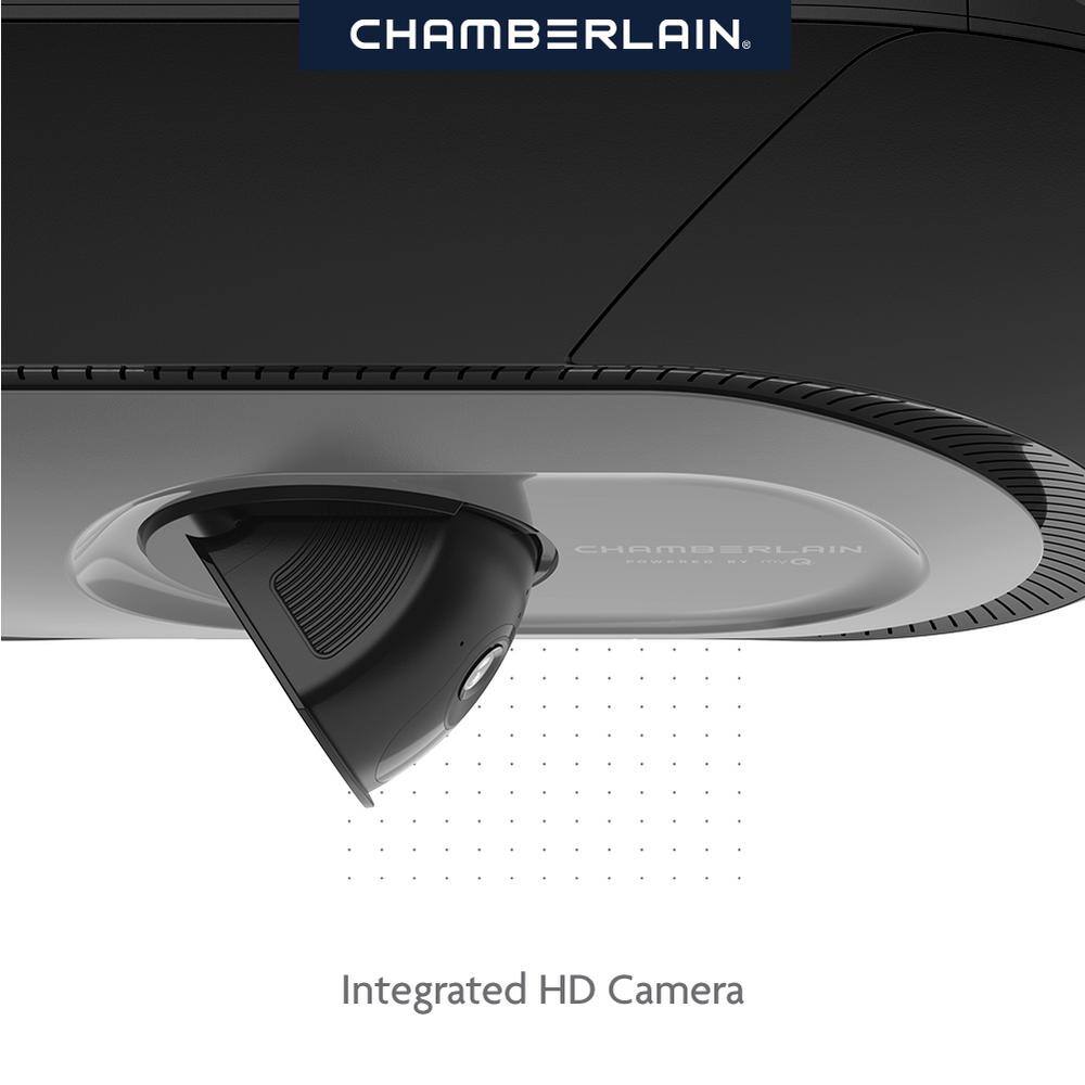 Chamberlain 34 HP LED Video Quiet Belt Drive Smart Garage Door Opener with Integrated Camera B4643T