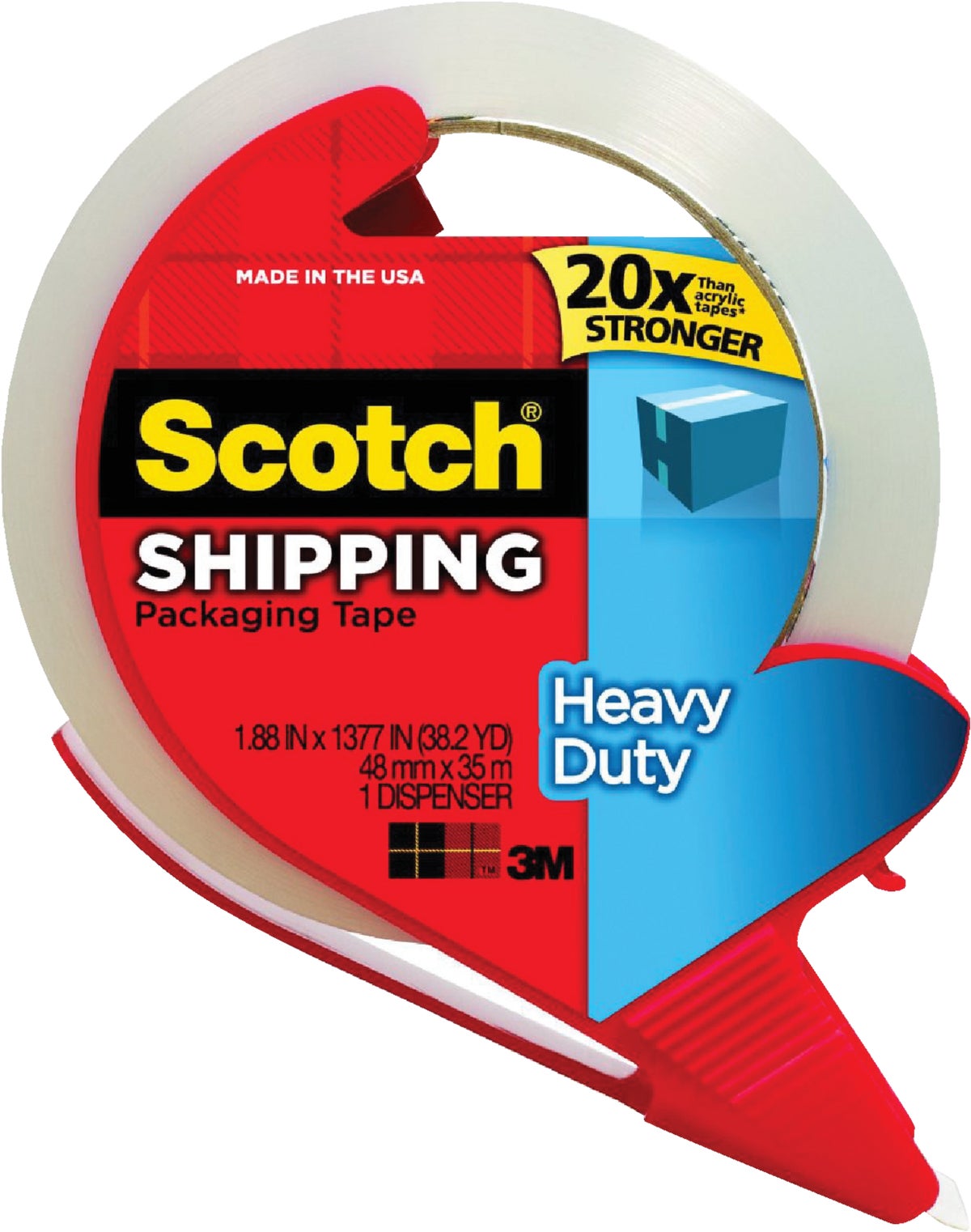 Scotch Packaging Tape with Refillable Dispenser Clear