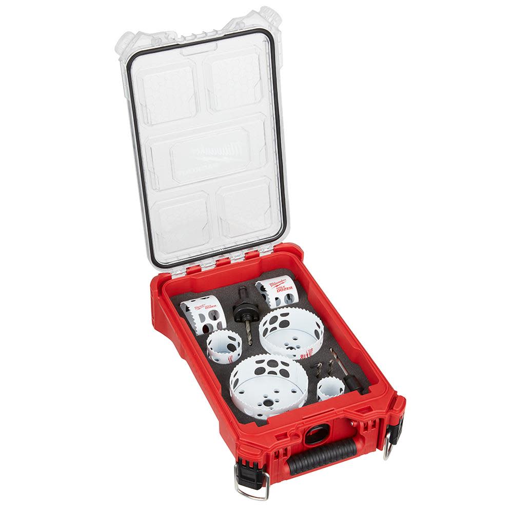 MW HOLE DOZER Bi-Metal Hole Saw Kit with PACKOUT Compact Organizer - 10PC 49-22-5606 from MW