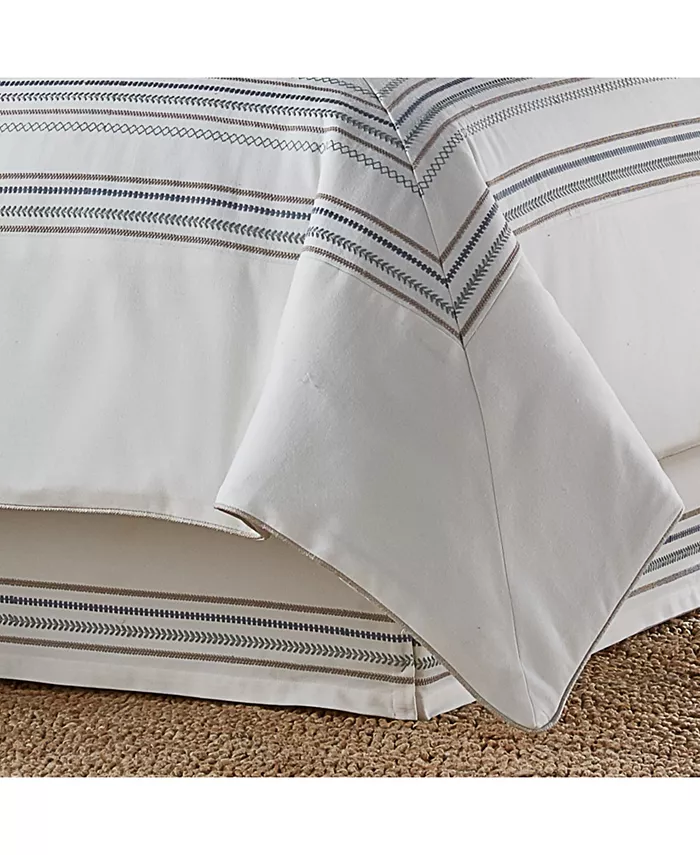 J Queen New York Waterbury Comforter Set， Queen