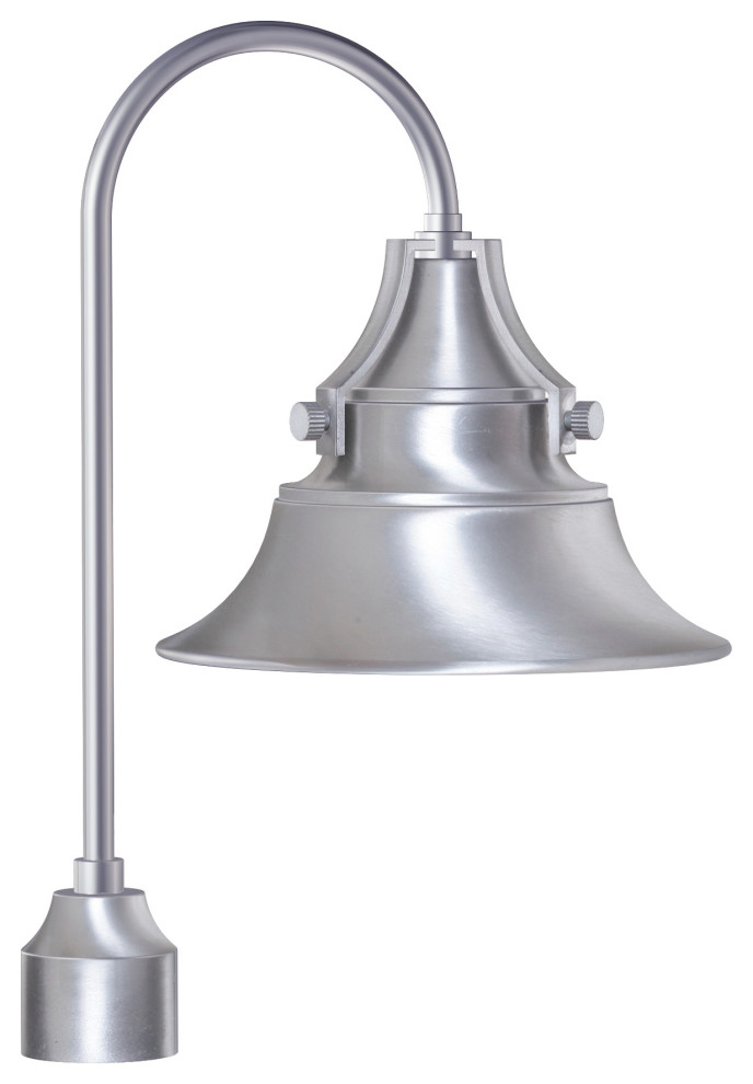 Union 1 Light Outdoor Post Mount In Satin Aluminum (Z4415 SA)   Farmhouse   Post Lights   by We Got Lites  Houzz