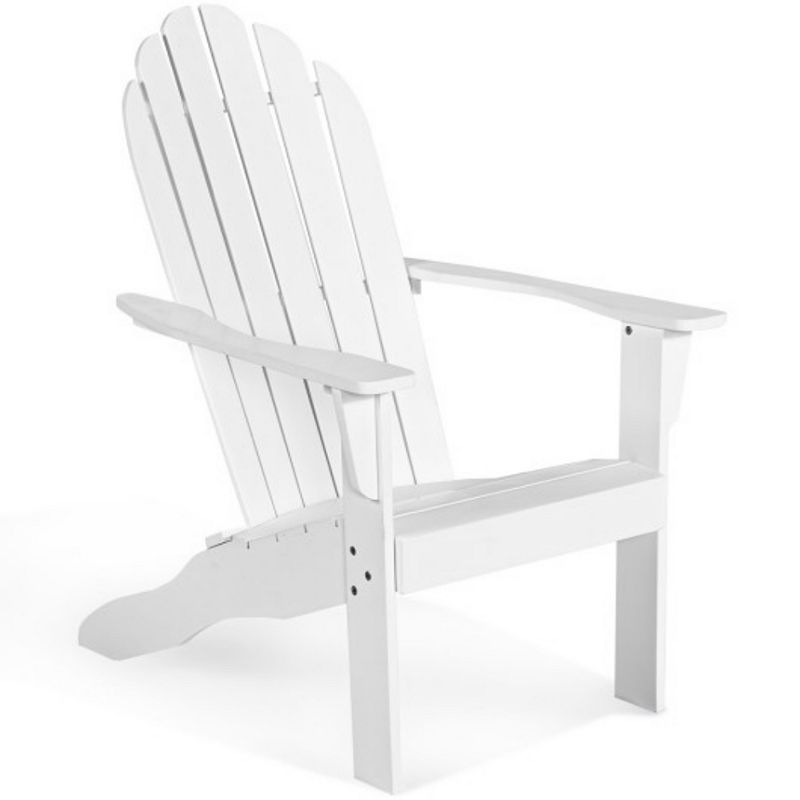 Acacia Wood Outdoor Adirondack Chair with Ergonomic Design