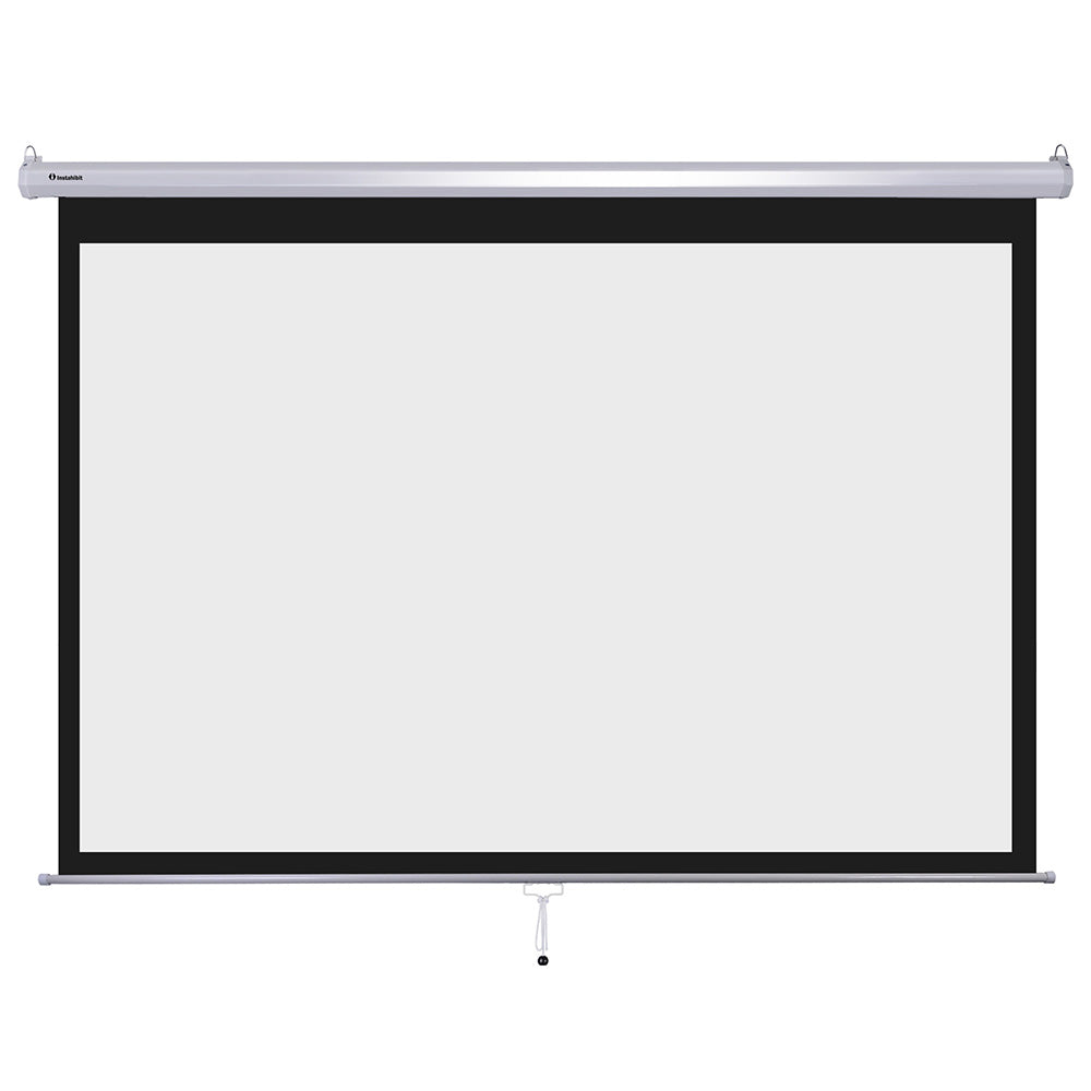 InstaHibit 16:9 Retractable Manual Projection Screen 100