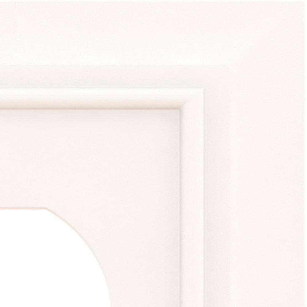 Hampton Bay Architectural White 1-Gang Single Duplex Wall Plate (1-Pack) W31558C-W-UH