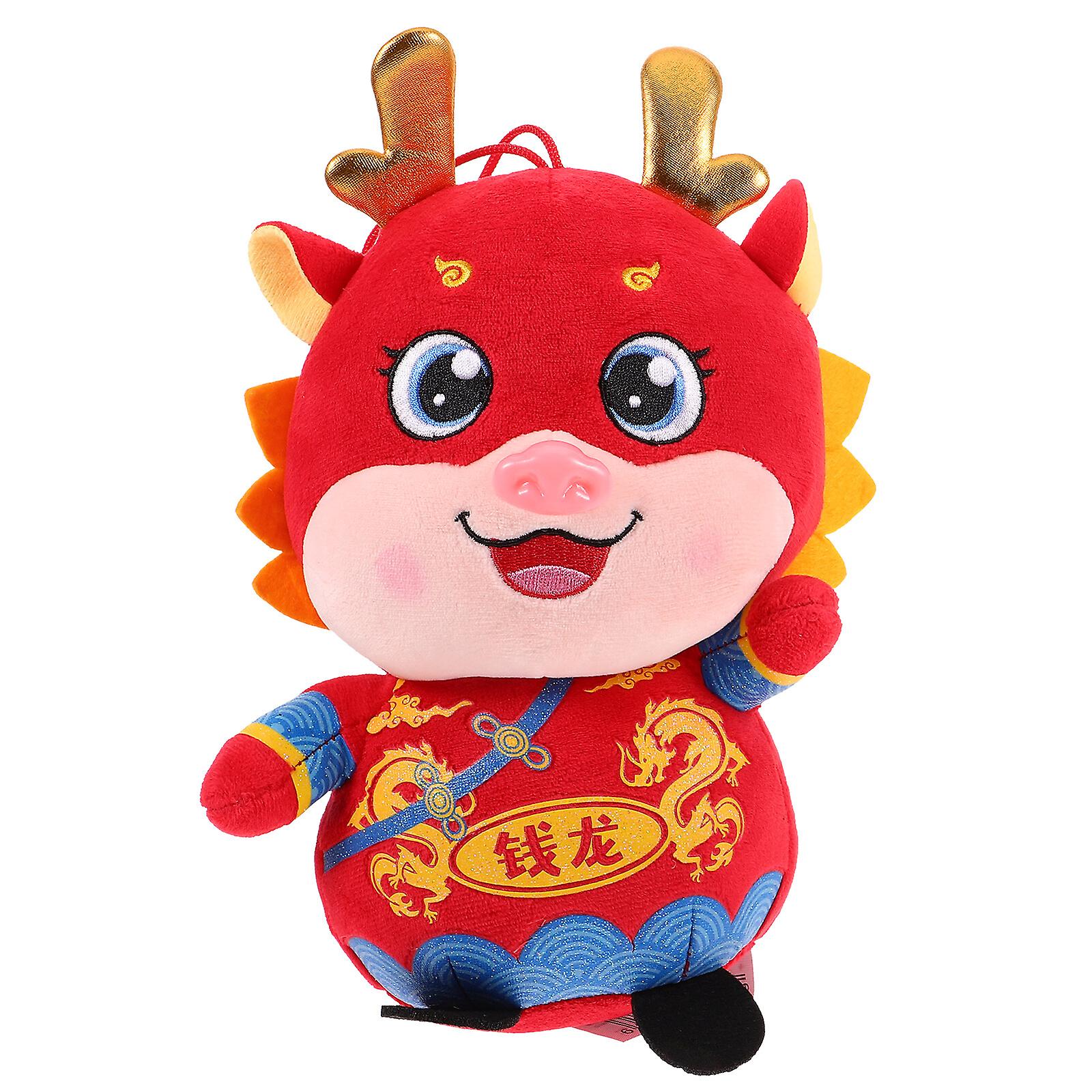 Lovely Plush Dragon Doll Stuffed Dragon Doll Chinese Mascot Plush Dragon Doll New Year Gift