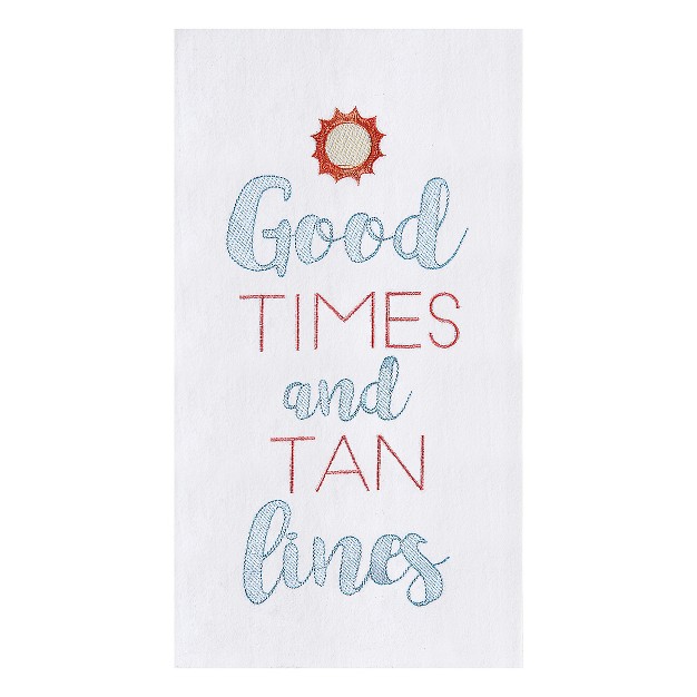 C amp f Home Good Times Tan Lines Flour Sack Cotton Kitchen Towel