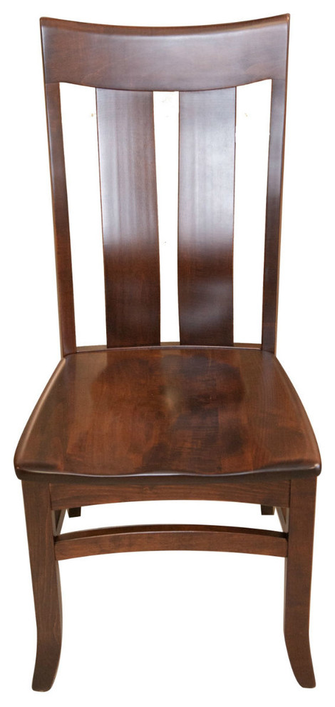 Linfield Side Chair  Brown Maple Wood  Asbury Stain   Transitional   Dining Chairs   by Rustic Red Door Company  Houzz