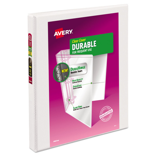 Avery Durable View Binder with DuraHinge and Slant Rings， 3 Rings， 0.5