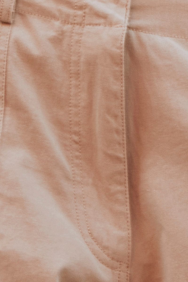 White Cargo Pant Mid Rise