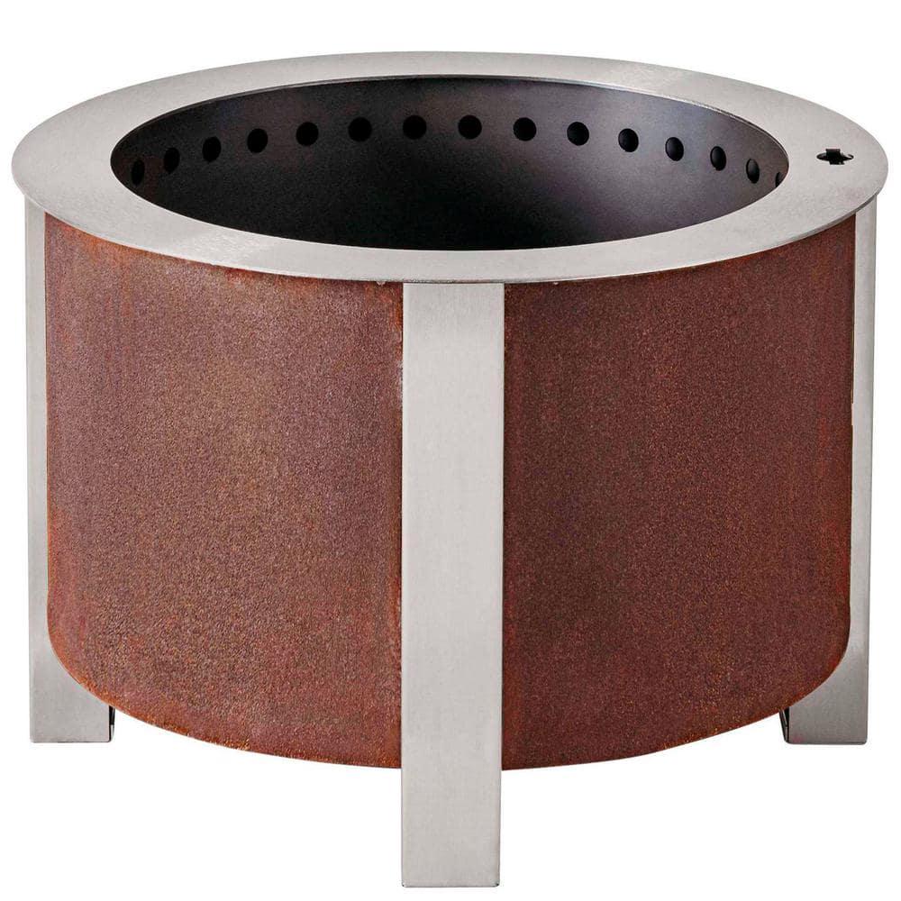 Breeo X Series 19 Smokeless Fire Pit in Corten Steel