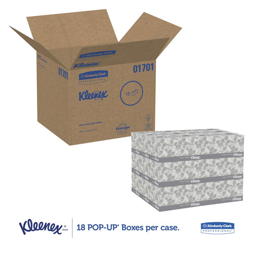 Kimberly-Clark Kleenex Hand Towels | Pop-Up Box， Cloth， 9 X 10 ½， 120