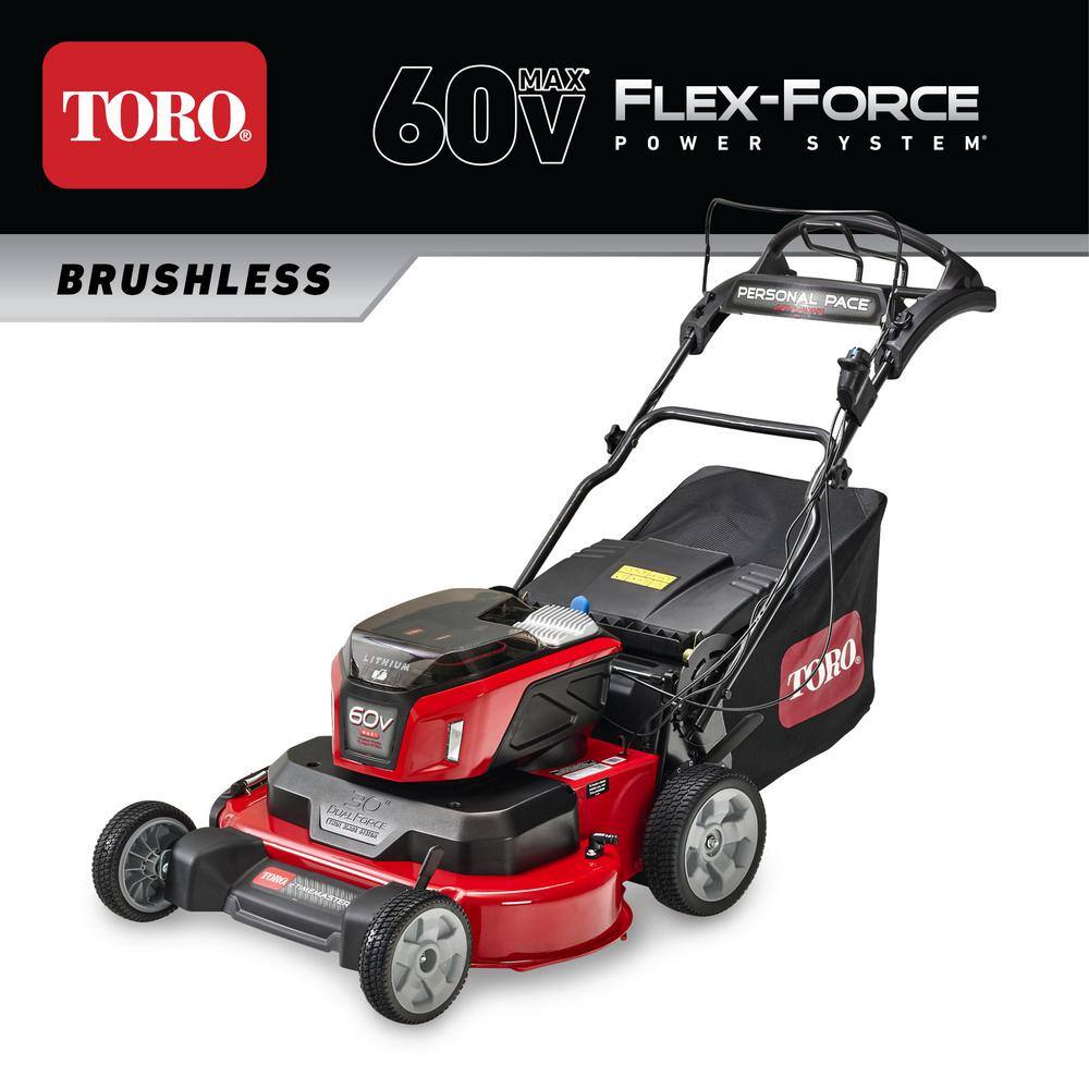 Toro 30 in. eTimeMaster 60V MAX Personal Pace Auto-Drive Self-Propelled Cordless Lawn Mower - Tool Only 21491T