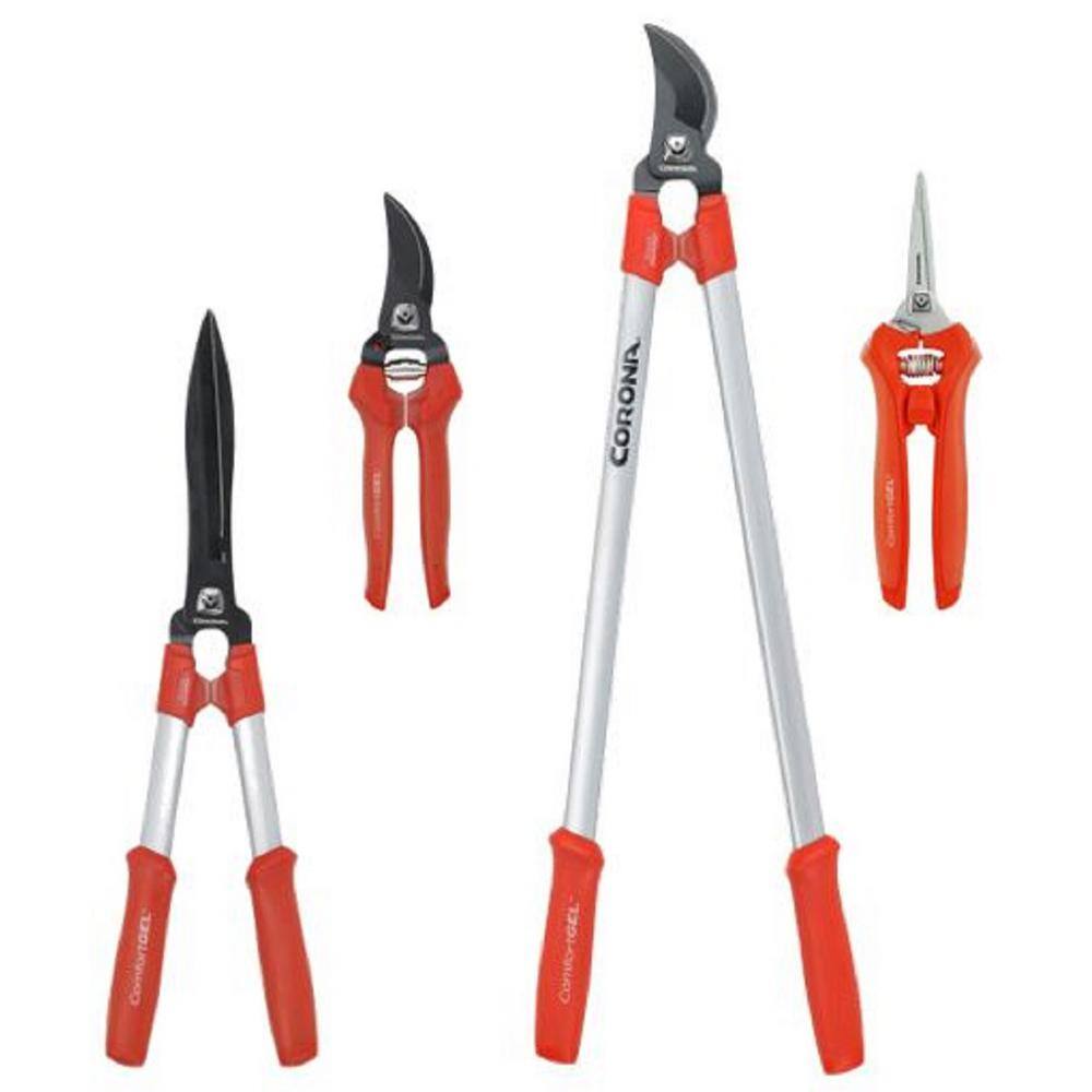 Corona 4-Piece Garden Tool Starter Kit (Hedge Shears Pruner Lopper and Micro Snips) Bundle6