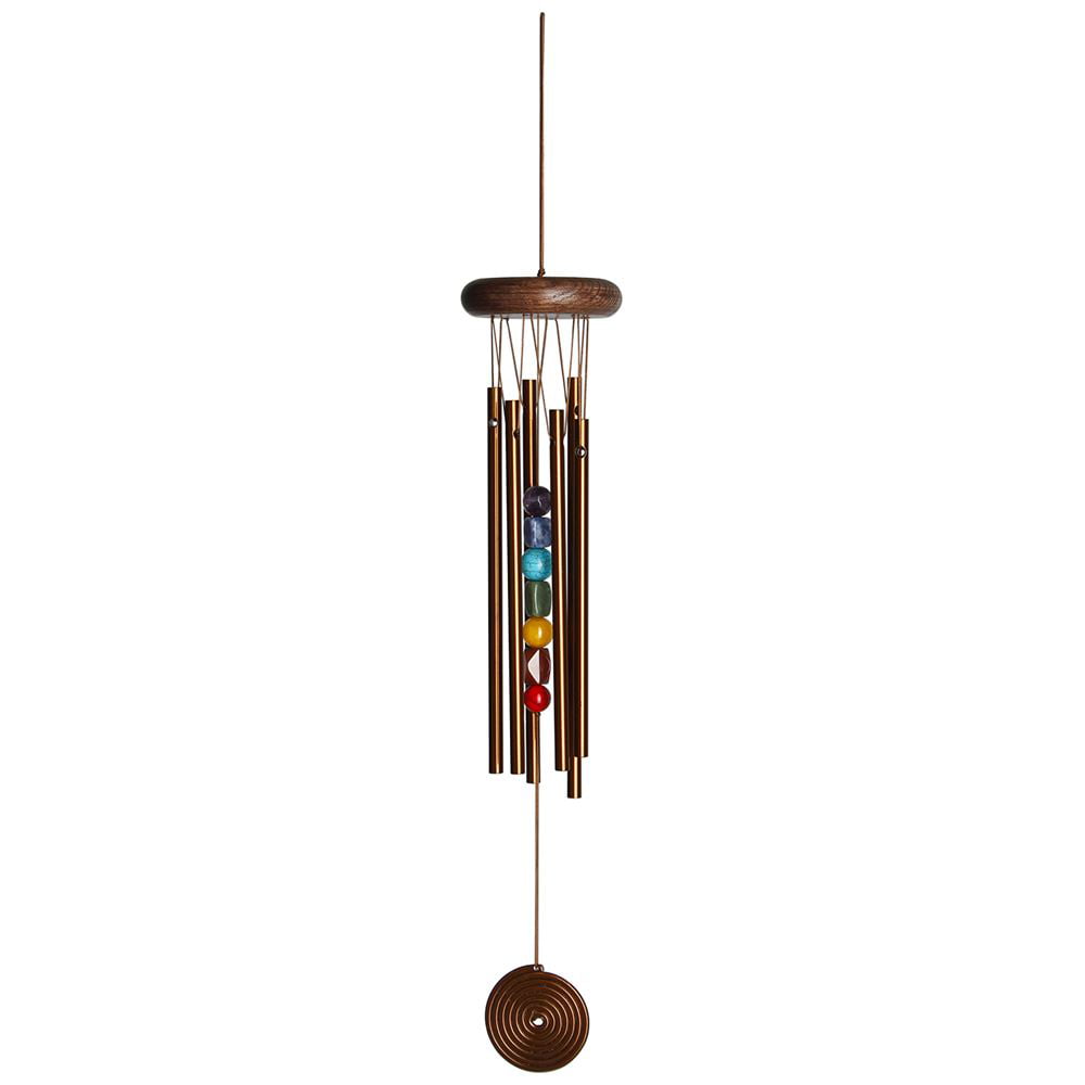 Woodstock Bronze Chakra Chimes with Seven Stones Chime CC7BR New