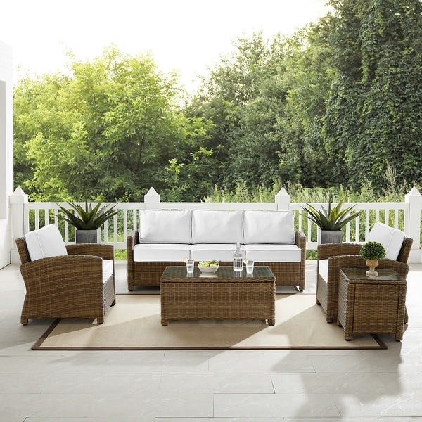 Crosley Bradenton 5Pc Outdoor Wicker Sofa Set