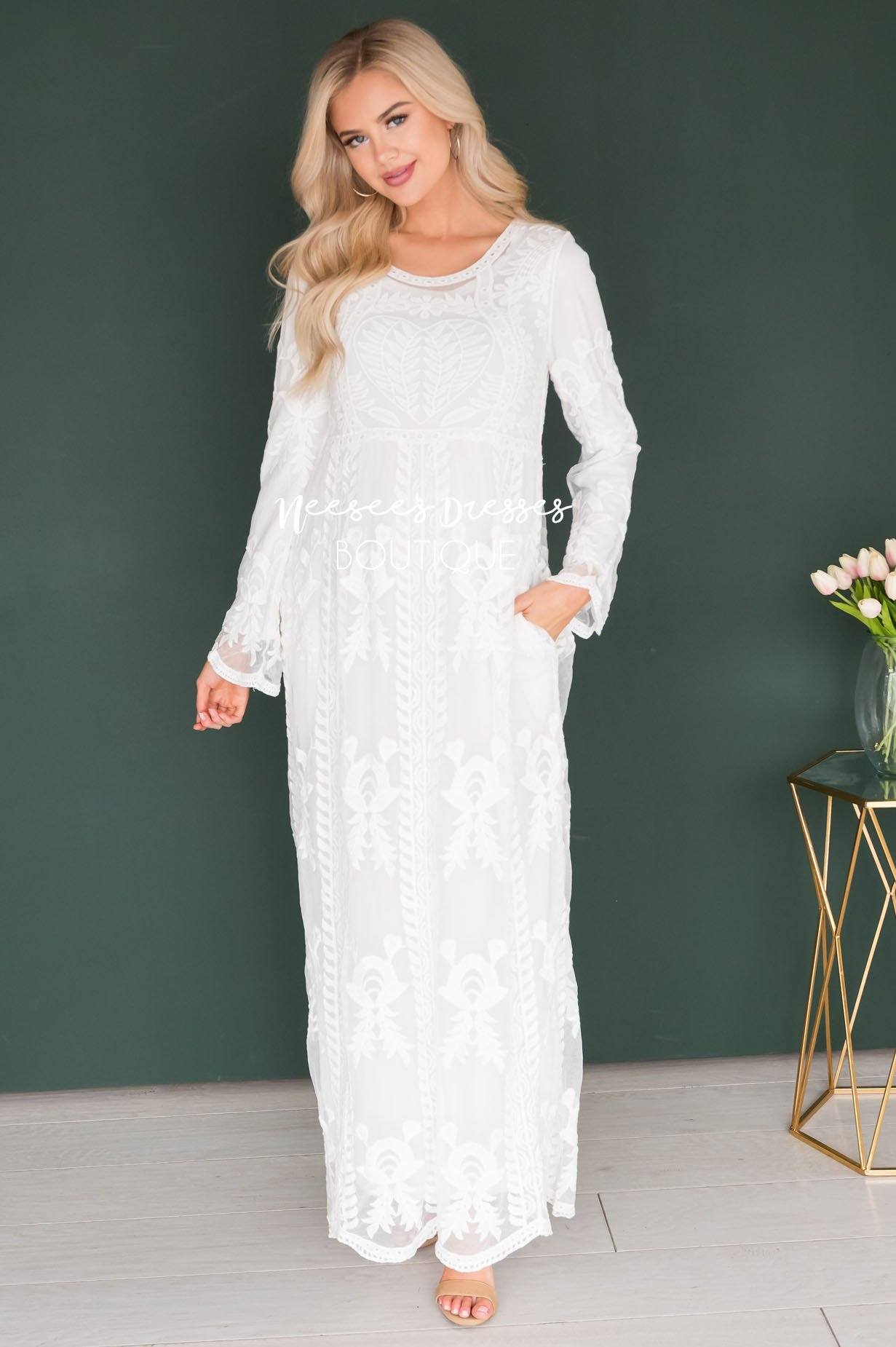 Day Dreamer Lace Full Length Dress