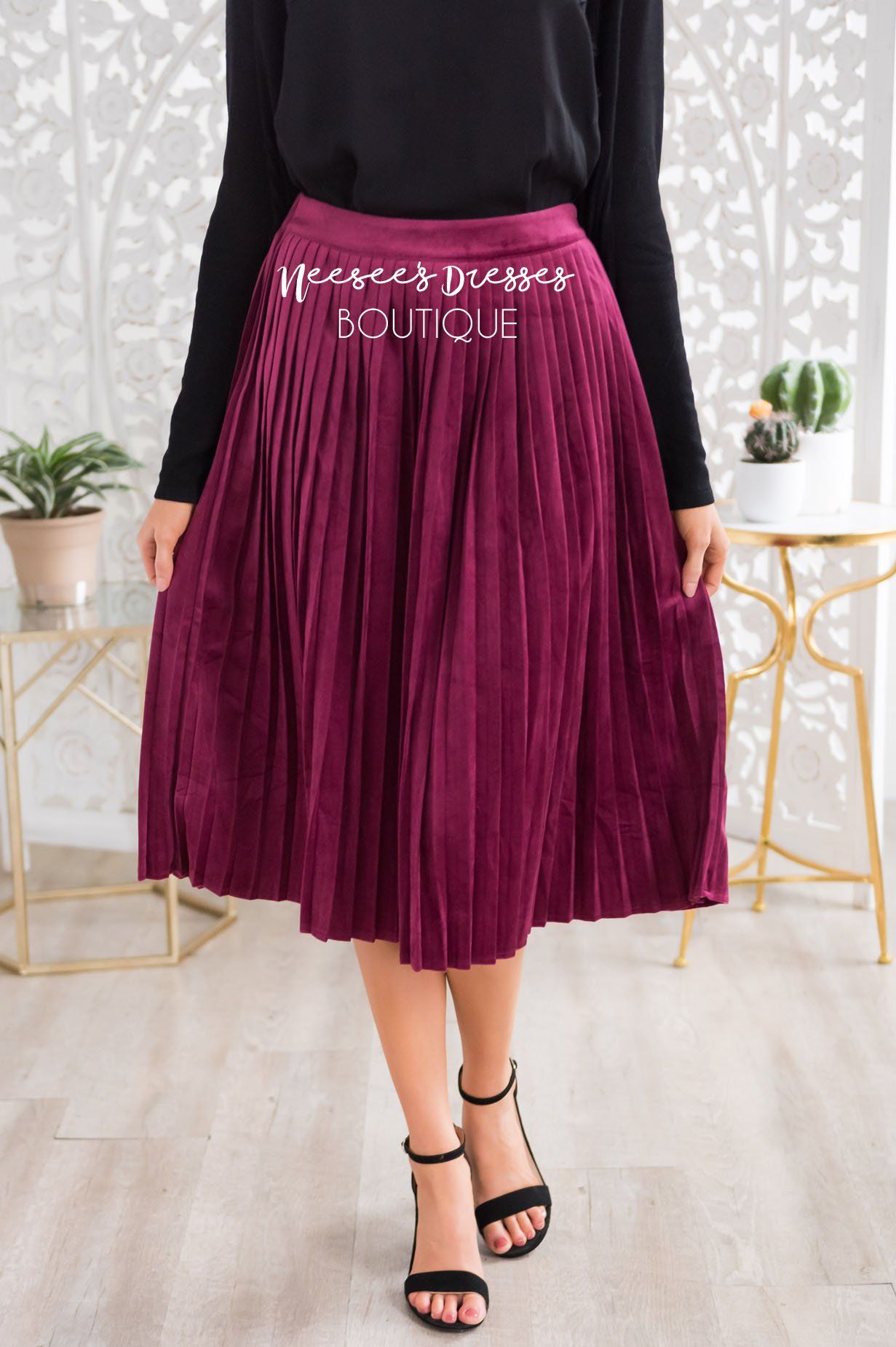 Better Together Velvet Skirt