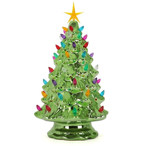 Pearl Olive Ceramic Christmas Tree