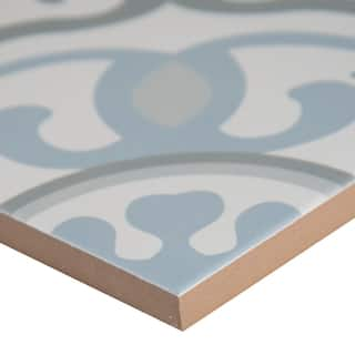 MSI Encaustic Blume 8 in. x 8 in. Matte Porcelain Patterned Look Floor and Wall Tile (5.16 sq. ft.Case) NHDBLU8X8