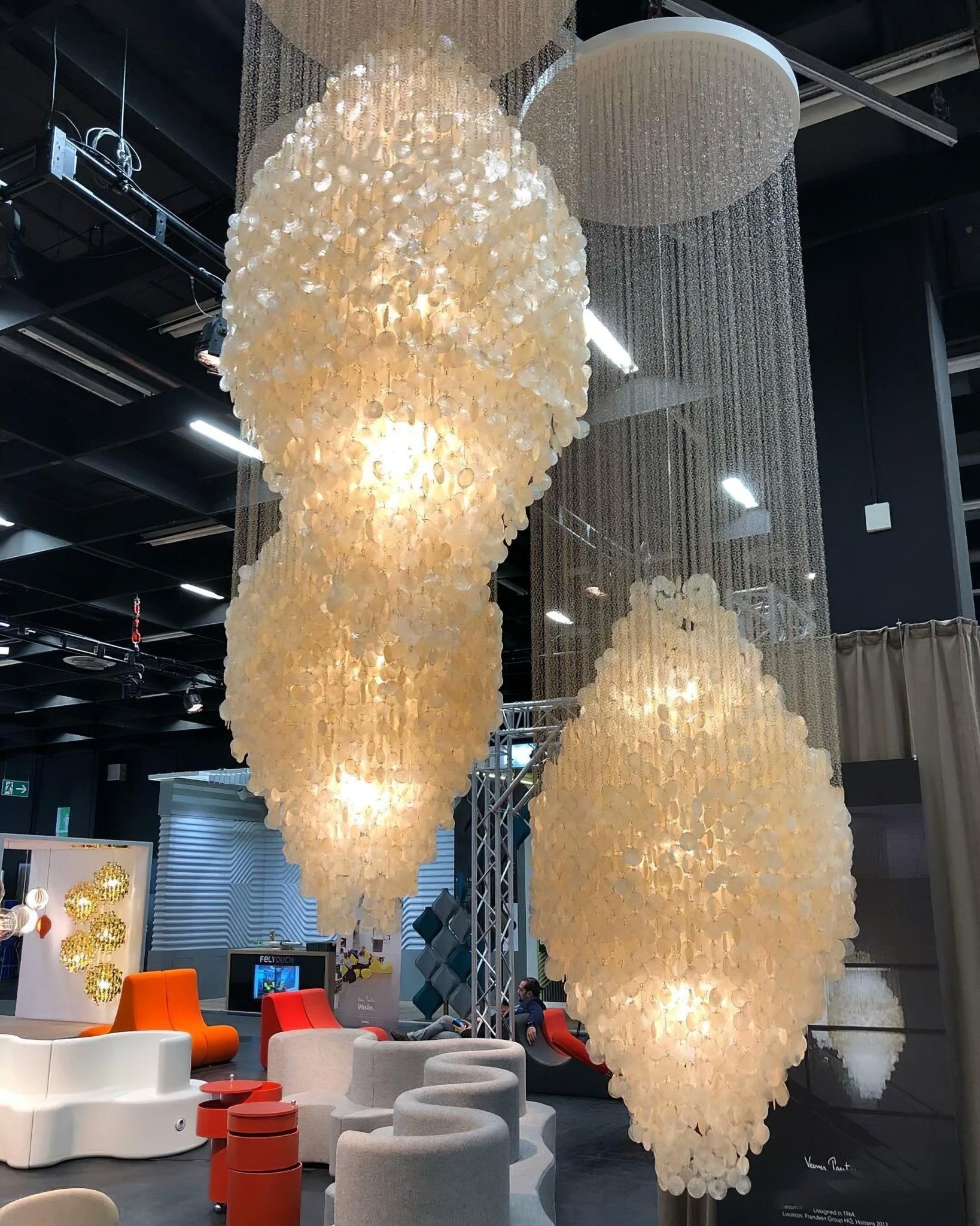 Shell Waterfall Chandelier