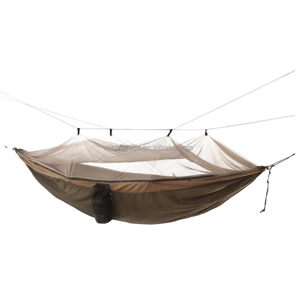 Outdoor Anti Mosquito parachute hammock portable mosquito net Camping