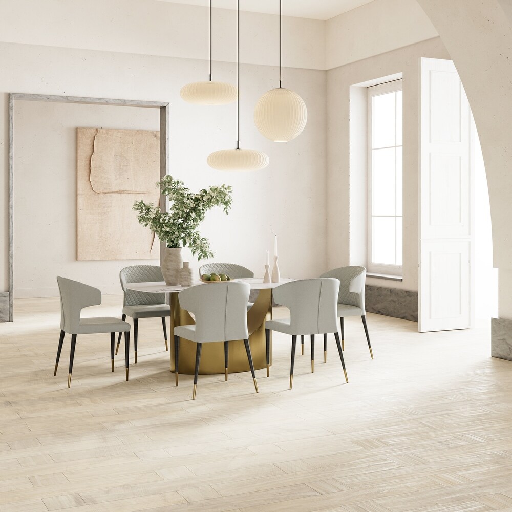 U Leg Base Sintered Stone Dining Table