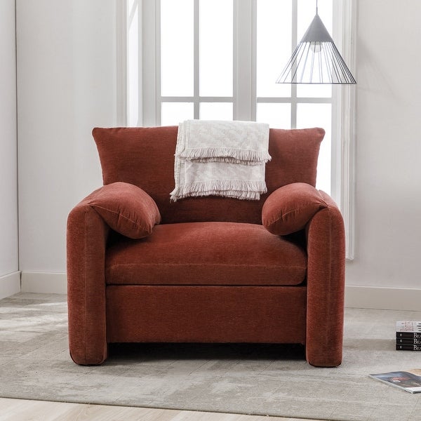 Chenille Oversized Accent Chair Armchair Single Sofa Lounge Chair