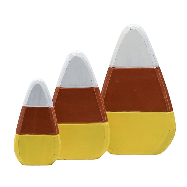 Ornativity Candy Corn Home D cor Blocks Set Of 3 Pieces