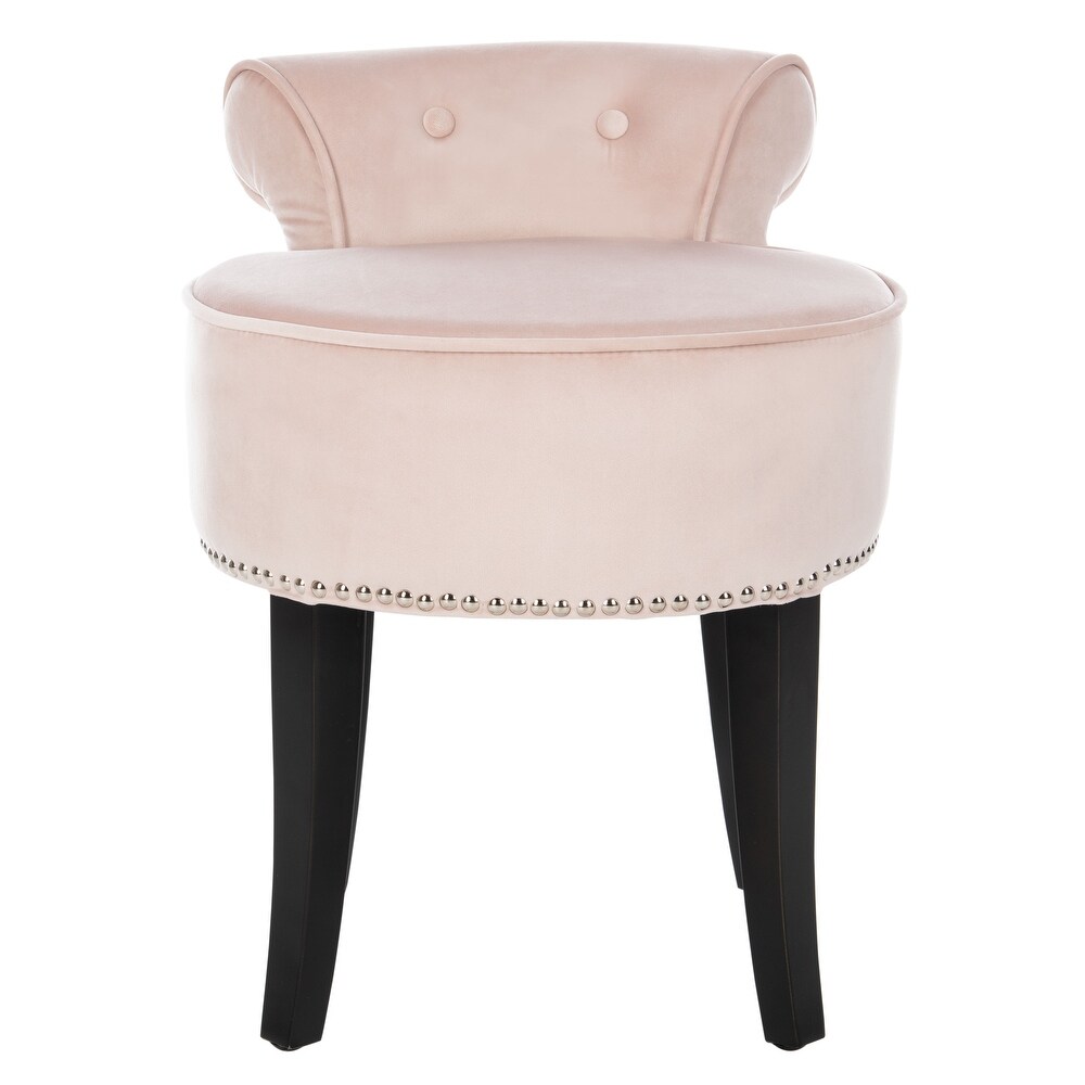 SAFAVIEH Georgia Blush Petite Vanity Stool   17.9\