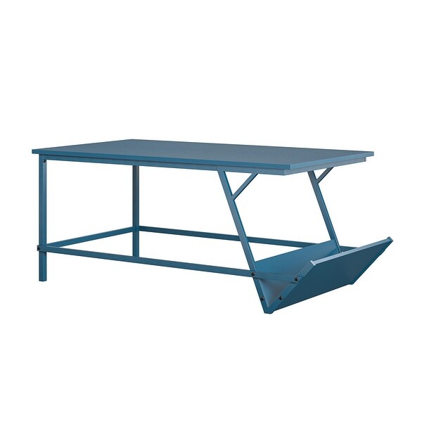 The Novogratz Regal Blue Coffee Table