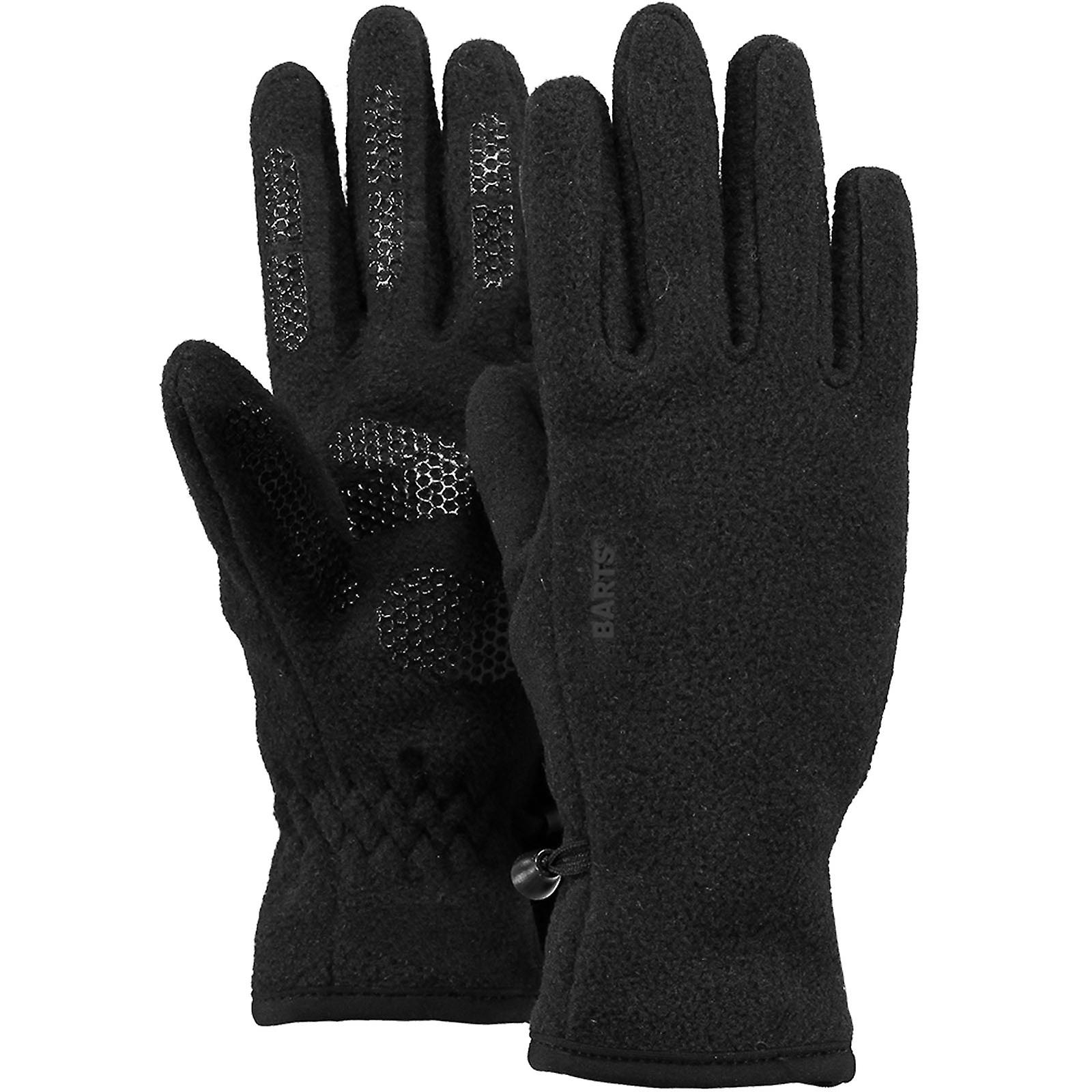 Barts Kids Childrens Soft Fleece Palm Grip Elasticated Warm Winter Gloves