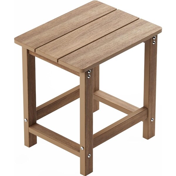 WINSOON Outside Adirondack Square Side Table，Weather Resistant Patio Table