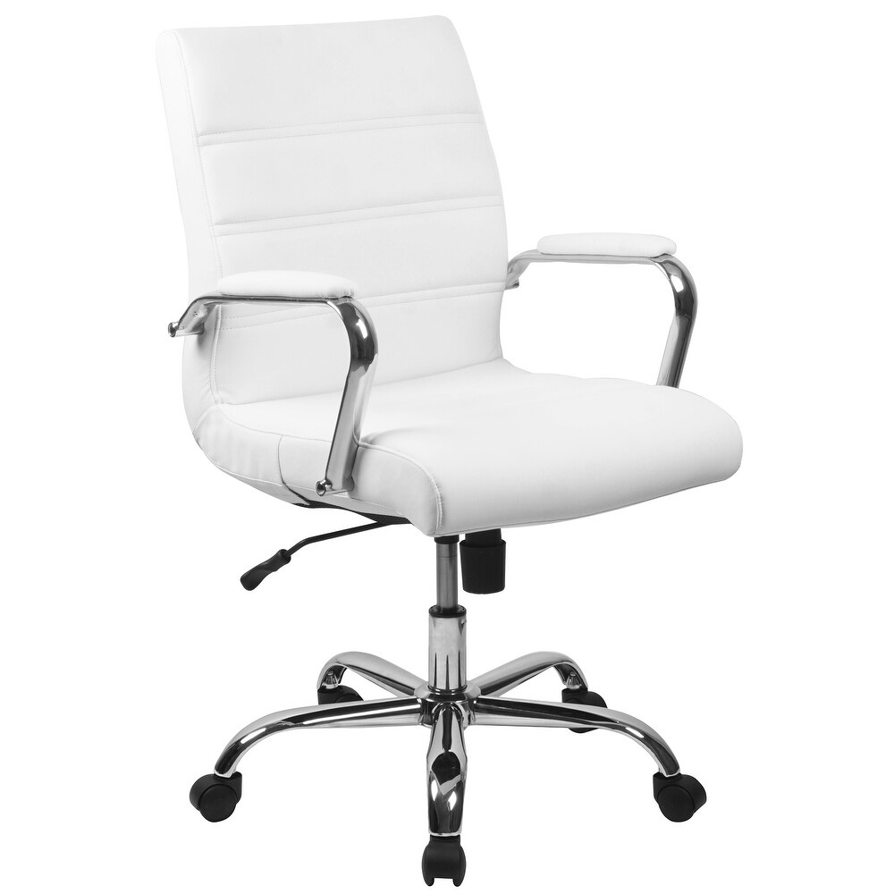 Mid back LeatherSoft Executive Swivel Office Chair