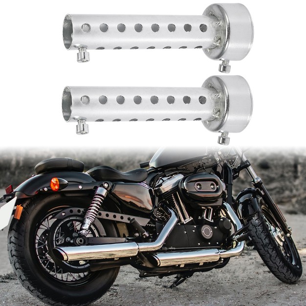 Unique Bargains Motorcycle Exhaust Silencer Exhaust Insert Muffler Pipe 2 Pcs