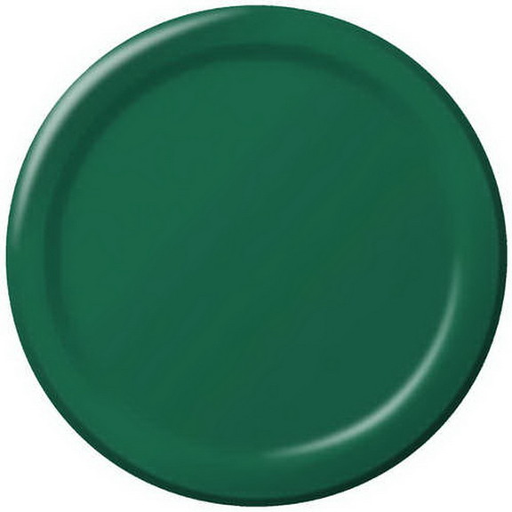 Creative Converting 473124B Hunter Green Dinner Pl...