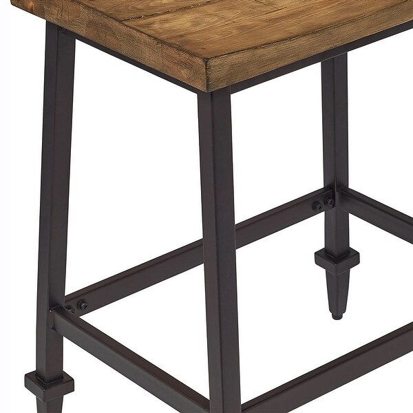 Hillsdale Trevino Metal Backless Counter Height Stool， Set of 2 - 24.75H X 19W X 14D